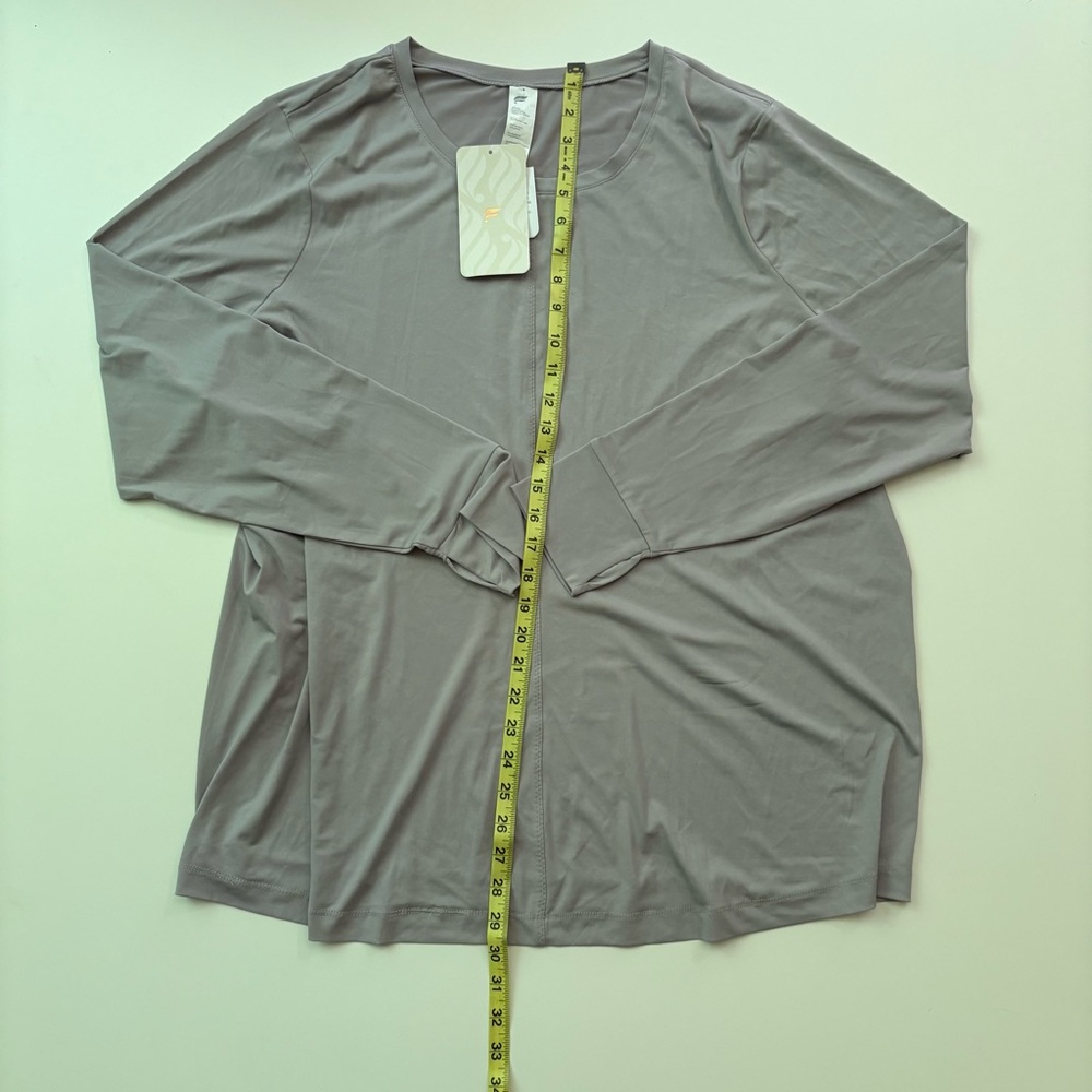 Fabletics Purple Relaxed Long Sleeve Tee - Picture 11 of 13